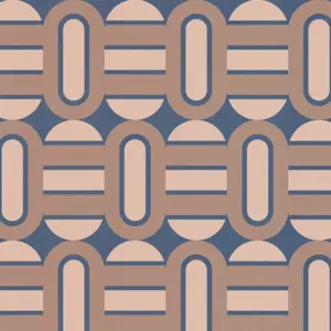 A.S. Création Vinyltapete - 395363 - Blau Braun Grafik