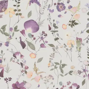 A.S. Création Vinyltapete - 397462 - Violett Grün Floral