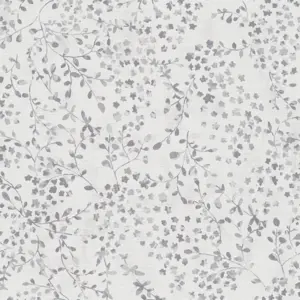 A.S. Création Vinyltapete - 397474 - Grau Weiß Floral