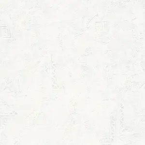 A.S. Création Vliestapete - 321411 - Überstreichbar Weiß Unitapete