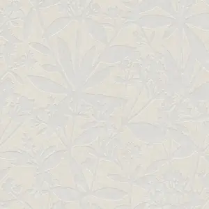 A.S. Création Vliestapete - 389245 - Creme Weiß Floral