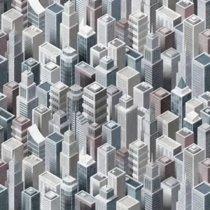 Livingwalls Vinyltapete - 382501 - Grau  Stadt