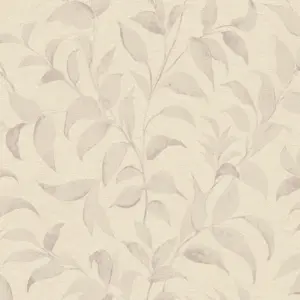 Livingwalls Vinyltapete - 389625 - Grau Silber Florale Tapete