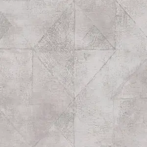 Livingwalls Vinyltapete - 389761 - Grau Silber Grafiktapete