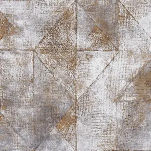 Livingwalls Vinyltapete - 389764 - Gold Grau Grafiktapete