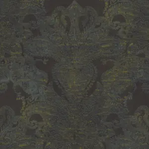 Livingwalls Vinyltapete - 391195 - Schwarz Blau Ornament