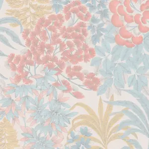 Livingwalls Vinyltapete - 391281 - Weiß Blau Floral