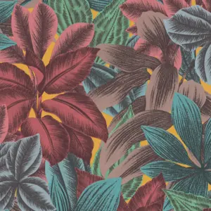 Livingwalls Vinyltapete - 392222 - Bunt Blau Dschungel