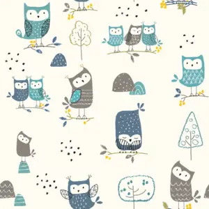 Livingwalls Vinyltapete - 391901 - Bunt Creme Kinderzimmertapete