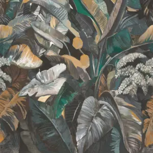 Livingwalls Vinyltapete - 392601 - Grün Braun Dschungel