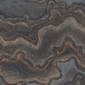 Livingwalls Vinyltapete - 396594 - Schwarz Gold Marmoroptik