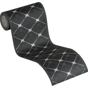 A.S. Création Bordüre - 384225 - Schwarz Metallic Geometrische Bordüre