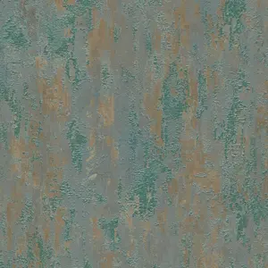 A.S. Création Vinyltapete - 326512 - Grün Bronze Unitapete