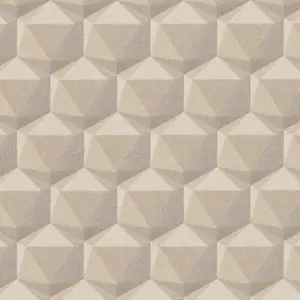 A.S. Création Vinyltapete - 387485 - Beige Grau Geometrische Tapete