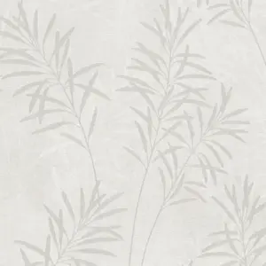 A.S. Création Vinyltapete - 389195 - Weiß Grau Floral