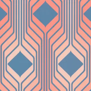 A.S. Création Vinyltapete - 395322 - Blau Rot Grafik