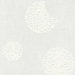 A.S. Création Vliestapete - 321301 - Überstreichbar Weiß Geometrische Tapete