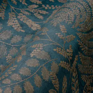 A.S. Création Vliestapete - 388304 - Blau Gold Florale Tapete