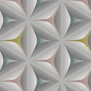 A.S. Création Vliestapete - 960422 - Grau Rosa Retrotapete / Vintagetapete