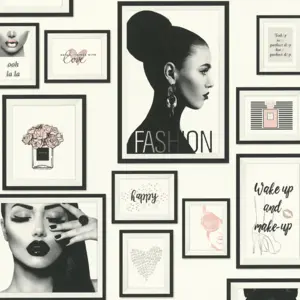 Livingwalls Vinyltapete - 369181 - Schwarz Weiß Ausgefallene Tapete