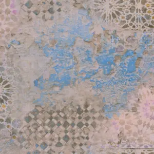 Livingwalls Vinyltapete - 378581 - Beige Blau Ausgefallene Tapete