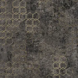 Livingwalls Vinyltapete - 374246 - Schwarz Gold Design Tapete