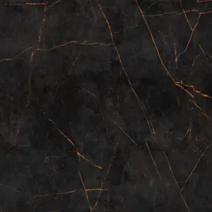 Livingwalls Vinyltapete - 382251 - Schwarz orange Marmortapete