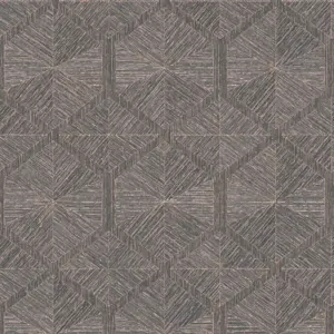 Livingwalls Vinyltapete - 386902 - Bronze Grau Geometrische Tapete
