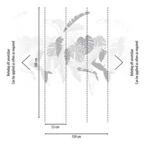 Livingwalls Vinyltapete - 389101 - Weiß Grau Dschungeltapete