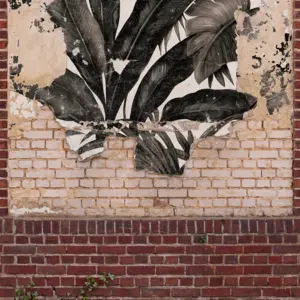 Livingwalls Vinyltapete - 392451 - Braun Beige Graffiti