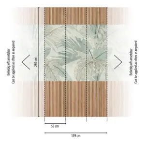 Livingwalls Vinyltapete - 398541 - Beige Braun Wandpaneel Optik