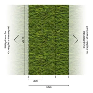 Livingwalls Vinyltapete - 398391 - Grün  Mooswand