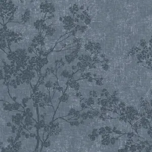 Livingwalls Vliestapete - 373974 - Blau  Waldtapete