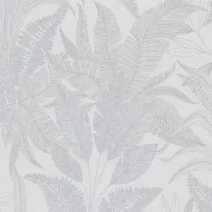 Livingwalls Vliestapete - 396541 - Grau Creme Floral