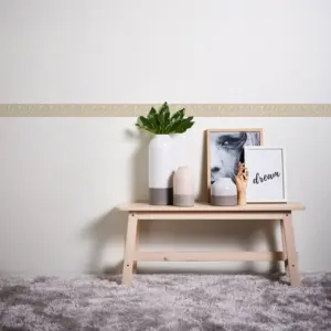 A.S. Création Bordüre - 259219 - Beige Weiß Barock Tapete