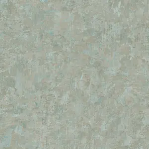A.S. Création Vinyltapete - 386391 - Grün Blau Unitapete