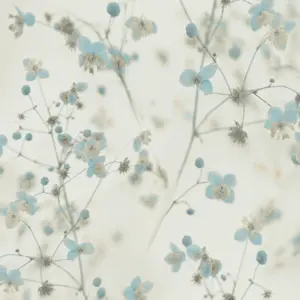 A.S. Création Vinyltapete - 387262 - Blau Weiß Florale Tapete