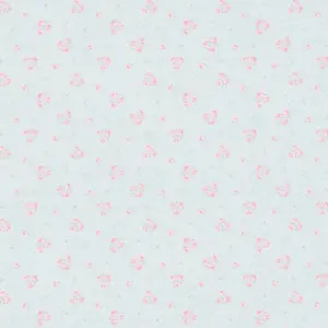 A.S. Création Vinyltapete - 390671 - Blau Rosa Blümchentapete