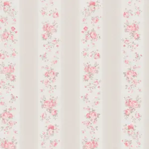A.S. Création Vinyltapete - 390694 - Grau Rot Floral