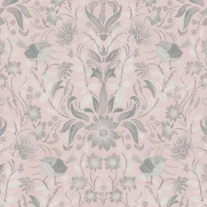 A.S. Création Vinyltapete - 390752 - Rosa Grau Floral
