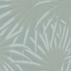 A.S. Création Vliestapete - 393384 - Grün Blau Palmentapete