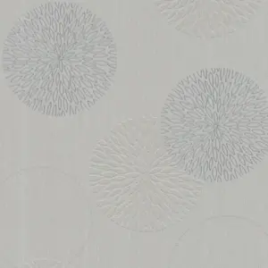 A.S. Création Vliestapete - 937921 - Grau  Punktetapete / Kreistapete