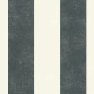 Livingwalls Vinyltapete - 367181 - Schwarz Weiß Streifentapete