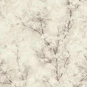 Livingwalls Vinyltapete - 374202 - Creme Grau Waldtapete