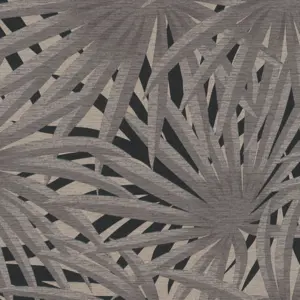 Livingwalls Vinyltapete - 378612 - Grau Schwarz Florale Tapete