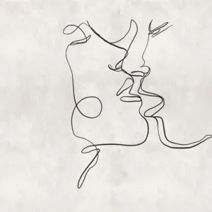 Livingwalls Vinyltapete - 382841 - Grau Schwarz Abstrakt