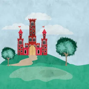 Livingwalls Vinyltapete - 382991 - Grün Blau Landschaft