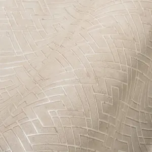 Livingwalls Vinyltapete - 388282 - Creme Silber Grafisch