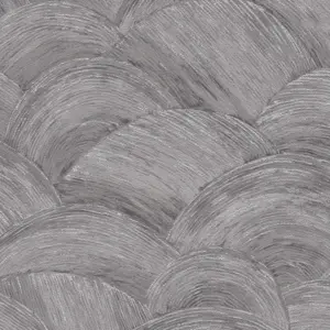 Livingwalls Vinyltapete - 391053 - Grau Silber Abstrakt