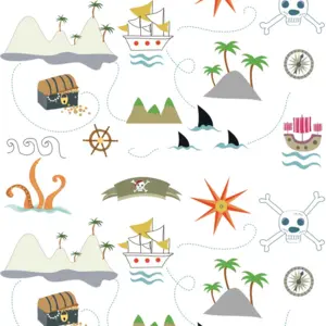 Livingwalls Vinyltapete - 391921 - Bunt Creme Kinderzimmertapete